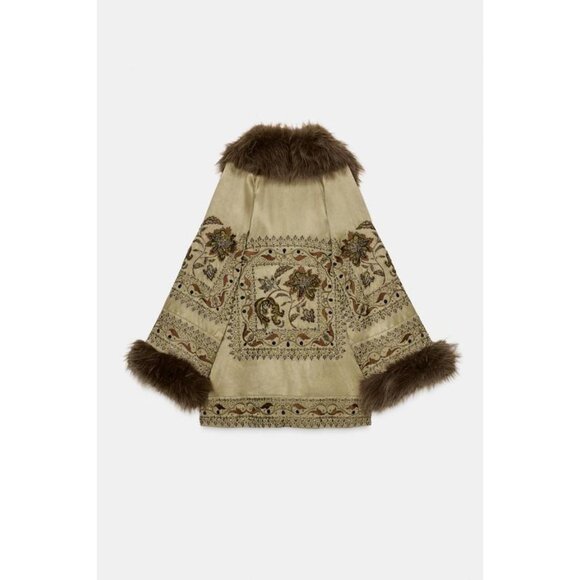 ZARA EMBROIDERED KIMONO ZW COLLECTION LIMITED EDITION - Picture 7 of 8